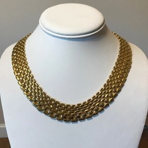 Gold Tone Flex Necklace